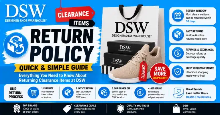 DSW Clearance Items Return Policy