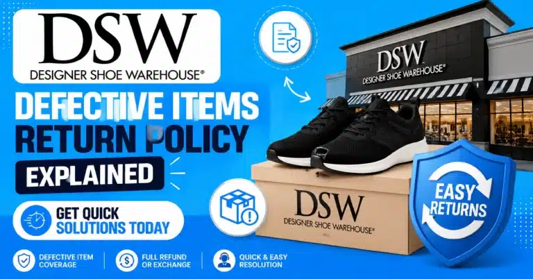 DSW Defective Items Return Policy
