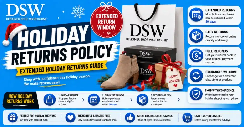 DSW Holiday Returns Policy