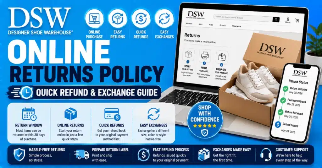 DSW Online Returns Policy