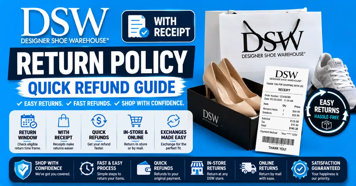 DSW Return Policy With Receipt