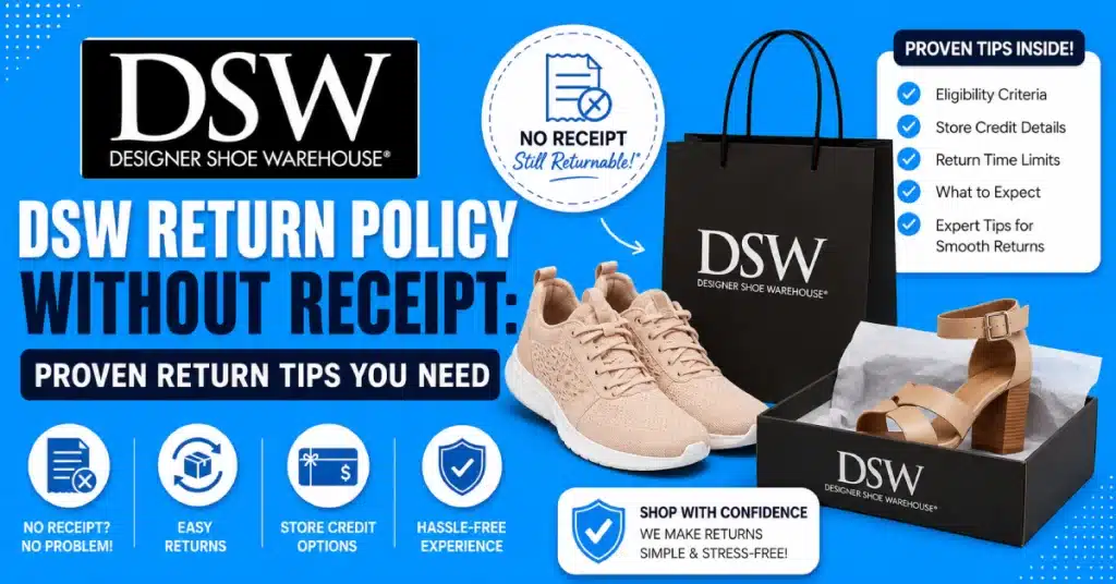 DSW Return Policy Without Receipt